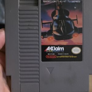 Nintendo NES Cartridge with Black and Gray Label Art